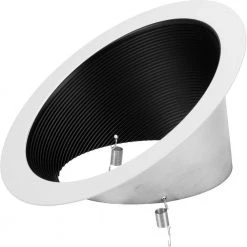 6 in. Black Recessed Sloped Ceiling Step Baffle Trim for 6 in. Housing by Progress Lighting 15 6 in. Black Recessed Sloped Ceiling Step Baffle Trim for 6 in. Housing by Progress Lighting -Progress Lighting Shop progress lighting recessed lighting trims p806008 031 44 1000