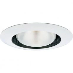 6 in. Black Recessed Step Baffle Trim by Progress Lighting