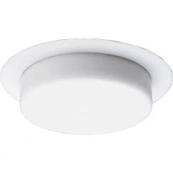 5 in. White Recessed Drop Opal Shower Trim by Progress Lighting