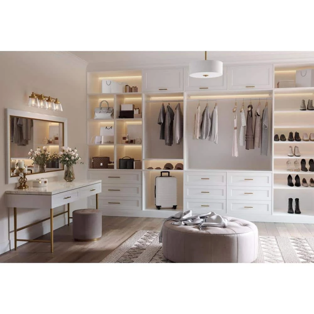 Inspire Collection 2-Light Satin Brass Summer Linen Shade New Traditional Semi-Flush Light by Progress Lighting 7 Inspire Collection 2-Light Satin Brass Summer Linen Shade New Traditional Semi-Flush Light by Progress Lighting - Image 5