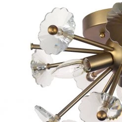 Floret 16 in. 3-Light Satin Brass Flush Mount by Progress Lighting -Progress Lighting Shop satin brass progress lighting flush mount lights p350174 012 4f 1000