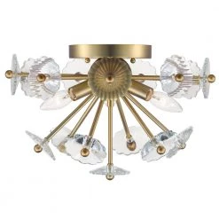 Floret 16 in. 3-Light Satin Brass Flush Mount by Progress Lighting -Progress Lighting Shop satin brass progress lighting flush mount lights p350174 012 c3 1000
