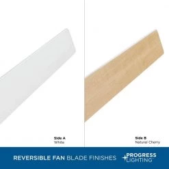 Braden 56 in. Integrated LED Indoor Satin White Mid-Century Modern Ceiling Fan with Light Kit by Progress Lighting -Progress Lighting Shop satin white progress lighting ceiling fans with lights p2588 2830k 44 1000