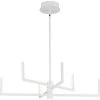 Pivot LED Collection 6-Light Satin White Frosted Glass LED Modern Chandelier Light by Progress Lighting -Progress Lighting Shop satin white progress lighting chandeliers p400260 028 30 64 1000