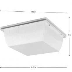 Hard-Nox 1-Light Satin White Polycarbonate Shade Commercial Grade Outdoor Wall Or Ceiling Mounted Fixture by Progress Lighting -Progress Lighting Shop satin white progress lighting flush mount lights p550113 028 30 4f 1000
