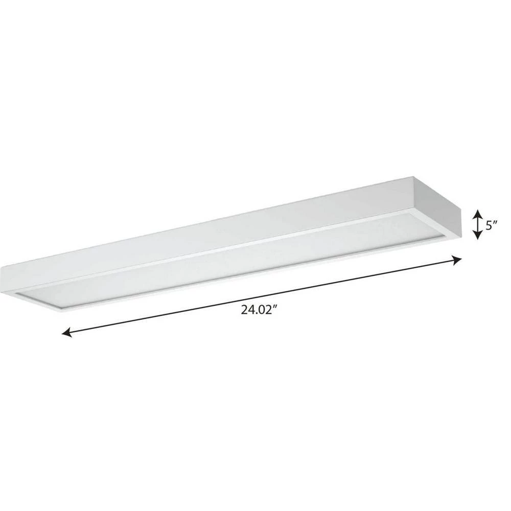 Everlume Collection 1-Light Satin White Frosted Glass LED Modern Bath Vanity Linear Panel Light by Progress Lighting 5 Everlume Collection 1-Light Satin White Frosted Glass LED Modern Bath Vanity Linear Panel Light by Progress Lighting - Image 3