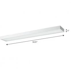 Everlume Collection 1-Light Satin White Modern Bath Vanity Linear Panel Light by Progress Lighting -Progress Lighting Shop satin white progress lighting vanity lighting p300306 028 cs 4f 1000