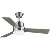 Trevina II 44 in. Integrated LED Brushed Nickel Ceiling Fan with Light by Progress Lighting -Progress Lighting Shop silver progress lighting ceiling fans with lights p2555 0930k 64 1000