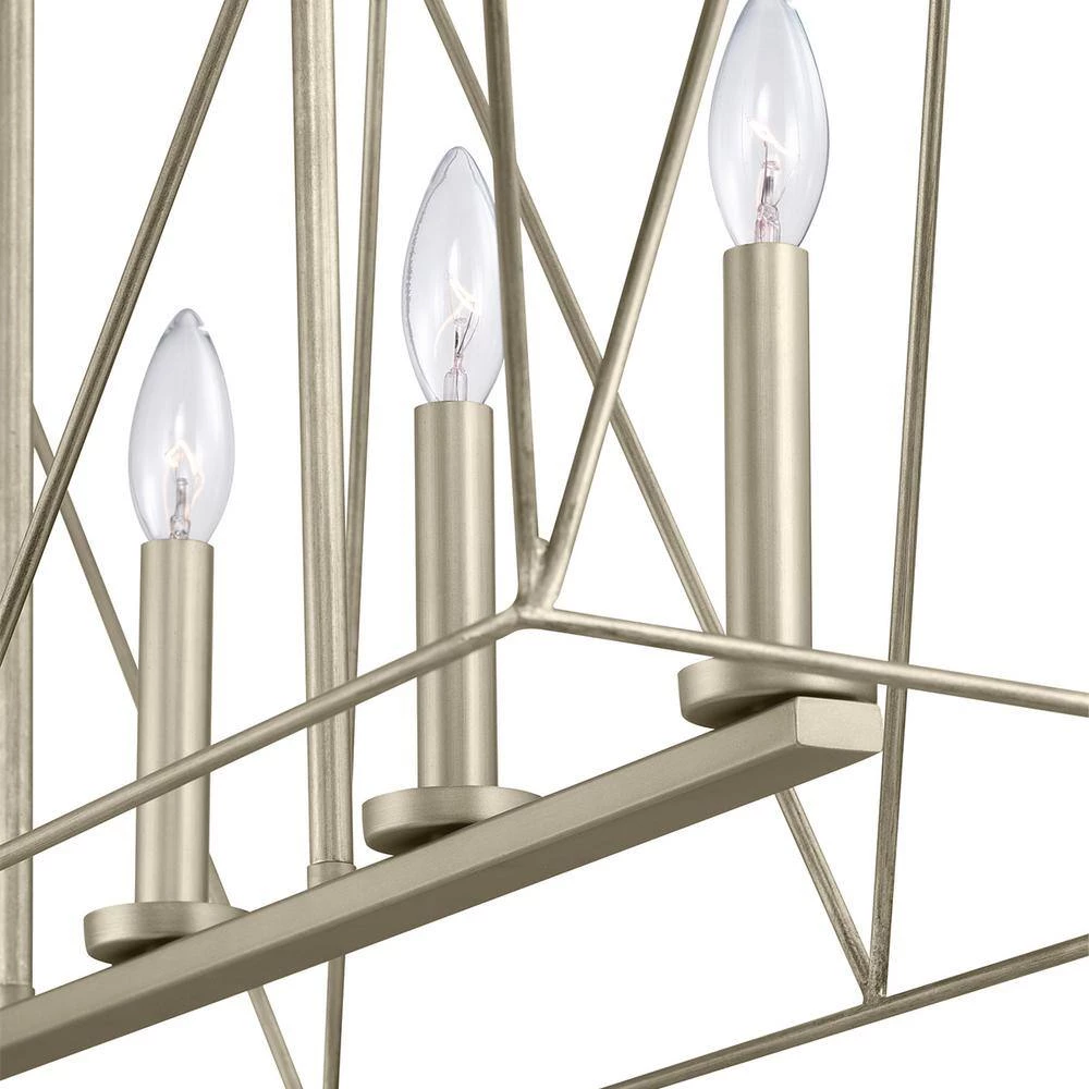 Ferncroft 5-Light Silver Ridge Chandelier with Antique Nickel Accents by Progress Lighting 12 Ferncroft 5-Light Silver Ridge Chandelier with Antique Nickel Accents by Progress Lighting - Image 10