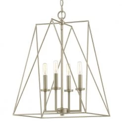 Ferncroft 4-Light Silver Ridge Pendant with Antique Nickel Accents by Progress Lighting -Progress Lighting Shop silver ridge progress lighting chandeliers p500216 134 4f 1000