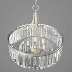Glimmer Collection 5-Light Silver Ridge Pendant with Clear Glass by Progress Lighting -Progress Lighting Shop silver ridge progress lighting chandeliers p5321 134 1d 1000