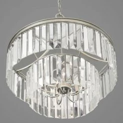 Glimmer Collection 5-Light Silver Ridge Pendant with Clear Glass by Progress Lighting -Progress Lighting Shop silver ridge progress lighting chandeliers p5321 134 40 1000