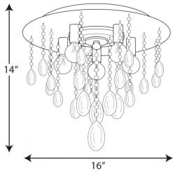 Anjoux Collection 5-Light Silver Ridge Flush Mount by Progress Lighting -Progress Lighting Shop silver ridge progress lighting flush mount lights p350096 134 31 1000