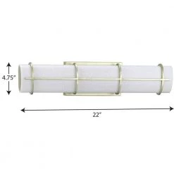 Grid LED Collection 1-Light Silver Ridge White Linen Glass LED Modern Wall Light by Progress Lighting 11 Grid LED Collection 1-Light Silver Ridge White Linen Glass LED Modern Wall Light by Progress Lighting -Progress Lighting Shop silver ridge progress lighting vanity lighting p300332 134 30 1f 1000