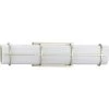 Grid LED Collection 1-Light Silver Ridge White Linen Glass LED Modern Wall Light by Progress Lighting -Progress Lighting Shop silver ridge progress lighting vanity lighting p300332 134 30 64 1000