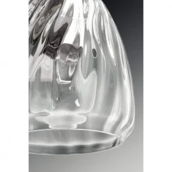 Anjoux Collection 1-Light Silver Ridge Clear Water Glass Luxe Bath Vanity Light by Progress Lighting -Progress Lighting Shop silver ridge progress lighting wall sconces p300116 134 4f 1000
