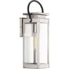 Union Square Collection 1-Light Stainless Steel Clear Flat Glass Farmhouse Outdoor Small Wall Lantern Light by Progress Lighting -Progress Lighting Shop stainless steel progress lighting outdoor sconces p560004 135 64 1000