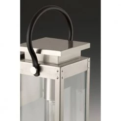 Union Square Collection 1-Light Stainless Steel Clear Flat Glass Farmhouse Outdoor Small Wall Lantern Light by Progress Lighting -Progress Lighting Shop stainless steel progress lighting outdoor sconces p560004 135 c3 1000