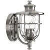 Beacon Collection 1-Light Stainless Steel 10.2 in. Outdoor Wall Lantern Sconce by Progress Lighting -Progress Lighting Shop stainless steel progress lighting outdoor sconces p6024 135di 64 1000