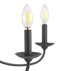 Pacolet 28 in. 5-Light Textured Black Farmhouse Circle Chandelier for Dining Room by Progress Lighting -Progress Lighting Shop textured black progress lighting chandeliers p400233 031 4f 1000