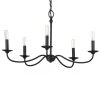 Pacolet 28 in. 5-Light Textured Black Farmhouse Circle Chandelier for Dining Room by Progress Lighting -Progress Lighting Shop textured black progress lighting chandeliers p400233 031 64 1000