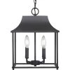Alimason 4-Light Textured Black Pendant by Progress Lighting