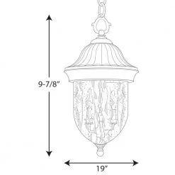 Coventry Collection 2-Light Textured Black Hammered Glass Traditional Outdoor Hanging Lantern Light by Progress Lighting -Progress Lighting Shop textured black progress lighting outdoor chandeliers p5529 31 31 1000