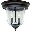 Ashmore Collection 2-Light Textured Black Clear Seeded Glass New Traditional Outdoor Close-to-Ceiling Light by Progress Lighting -Progress Lighting Shop textured black progress lighting outdoor flush mount lights p5562 31 64 1000