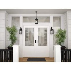 Park Court 1-Light Textured Black Traditional Outdoor Pendant Light with Clear Seeded Glass by Progress Lighting 10 Park Court 1-Light Textured Black Traditional Outdoor Pendant Light with Clear Seeded Glass by Progress Lighting -Progress Lighting Shop textured black progress lighting outdoor pendant lights p550077 031 1f 1000