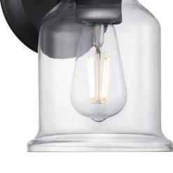 Lindberry 1-Light 11.5 in. Textured Black Outdoor Wall Lantern with Clear Glass by Progress Lighting -Progress Lighting Shop textured black progress lighting outdoor sconces p560225 031 1f 1000