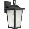 Padgett 1-Light Textured Black Hardwired Outdoor Wall Lantern Sconce with Clear Seeded Glass Shade by Progress Lighting 1 Padgett 1-Light Textured Black Hardwired Outdoor Wall Lantern Sconce with Clear Seeded Glass Shade by Progress Lighting -Progress Lighting Shop textured black progress lighting outdoor sconces p560309 031 64 1000