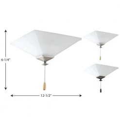 North Park Collection 2-Light Unfinished Ceiling Fan Light Kit by Progress Lighting -Progress Lighting Shop unfinished progress lighting ceiling fan light kits p2654 01wb 1f 1000