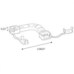Hide-a-Lite LED Tape Under Cabinet L Shape Connector 90-Degree for Connecting Tape Sections by Progress Lighting -Progress Lighting Shop unfinished progress lighting led strip lights p700016 000 4f 1000