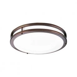 14 in. CTC COMM Collection 23 -Watt Urban Bronze Integrated LED Flush Mount by Progress Lighting