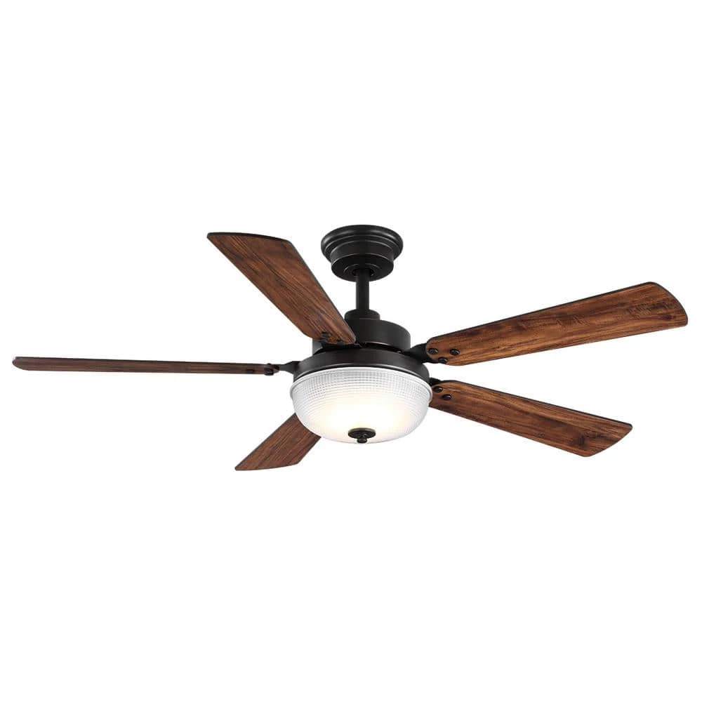 Archie 52 in. Integrated LED Indoor Venetian Bronze Dual Mount Ceiling Fan with Light Kit and Remote Control by Progress Lighting 3 Archie 52 in. Integrated LED Indoor Venetian Bronze Dual Mount Ceiling Fan with Light Kit and Remote Control by Progress Lighting