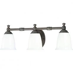 Victorian Collection 3-Light Venetian Bronze White Opal Glass Farmhouse Bath Vanity Light by Progress Lighting -Progress Lighting Shop venetian bronze progress lighting vanity lighting p3029 74 c3 1000