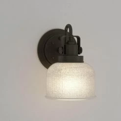 Archie Collection 1-Light Venetian Bronze Clear Double Prismatic Glass Coastal Bath Vanity Light by Progress Lighting 20 Archie Collection 1-Light Venetian Bronze Clear Double Prismatic Glass Coastal Bath Vanity Light by Progress Lighting -Progress Lighting Shop venetian bronze progress lighting wall sconces p2989 74 66 1000