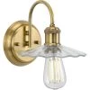 Fayette Collection 1-Light Vintage Brass Clear Glass Farmhouse Bath Vanity Light by Progress Lighting -Progress Lighting Shop vintage brass progress lighting vanity lighting p300286 163 64 1000
