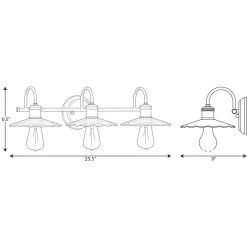 Fayette Collection 3-Light Vintage Brass Clear Glass Farmhouse Bath Vanity Light by Progress Lighting 9 Fayette Collection 3-Light Vintage Brass Clear Glass Farmhouse Bath Vanity Light by Progress Lighting -Progress Lighting Shop vintage brass progress lighting vanity lighting p300288 163 76 1000
