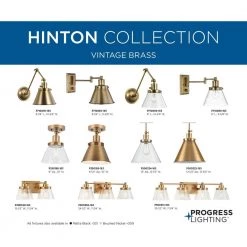 Hinton 24.5 in. 3-Light Vintage Brass Clear Seeded Glass Farmhouse Bath Vanity Light by Progress Lighting -Progress Lighting Shop vintage brass progress lighting vanity lighting p300350 163 fa 1000