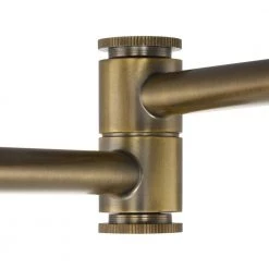 Hinton Collection 1-Light Gold Vintage Brass Swing Arm Adjustable Coastal Farmhouse Wall Light Sconce by Progress Lighting -Progress Lighting Shop vintage brass progress lighting wall lamps p710085 163 4f 1000