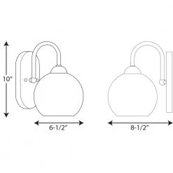 Carisa Collection 1-Light Vintage Gold Opal Glass Mid-Century Modern Bath Vanity Light by Progress Lighting -Progress Lighting Shop vintage gold progress lighting wall sconces p300084 078 fa 1000