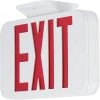 120-Volt White Integrated LED Exit Sign by Progress Lighting -Progress Lighting Shop white finish progress lighting emergency exit lights petpe ur 30 64 1000