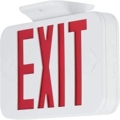120-Volt White Integrated LED Exit Sign by Progress Lighting