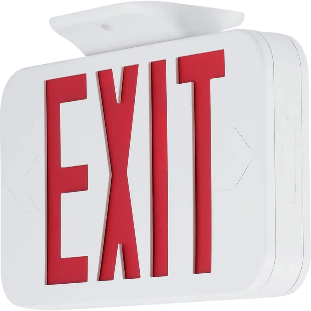 120-Volt White Integrated LED Exit Sign by Progress Lighting 3 120-Volt White Integrated LED Exit Sign by Progress Lighting