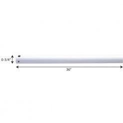 AirPro 36 in. White Extension Downrod by Progress Lighting -Progress Lighting Shop white progress lighting ceiling fan downrods p2606 30 c3 1000