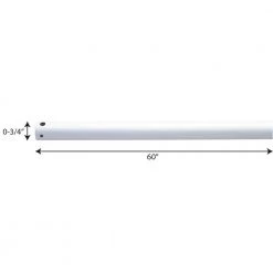 AirPro 60 in. White Extension Downrod by Progress Lighting -Progress Lighting Shop white progress lighting ceiling fan downrods p2608 30 c3 1000