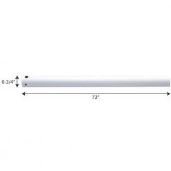 AirPro 72 in. White Extension Downrod by Progress Lighting 9 AirPro 72 in. White Extension Downrod by Progress Lighting -Progress Lighting Shop white progress lighting ceiling fan downrods p2609 30 c3 1000