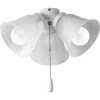 Fan Light Kits Collection 3-Light White Ceiling Fan Light Kit by Progress Lighting -Progress Lighting Shop white progress lighting ceiling fan light kits p2642 30wb 64 1000