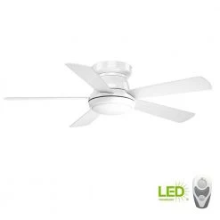 Vox Collection 52" 5 Blade White Modern Hugger Ceiling Fan with LED Light and Remote by Progress Lighting 16 Vox Collection 52" 5 Blade White Modern Hugger Ceiling Fan with LED Light and Remote by Progress Lighting -Progress Lighting Shop white progress lighting ceiling fans with lights p2572 3030k 77 1000